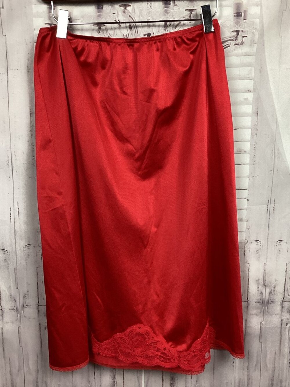 Vintage Olga Red Half Slip MT